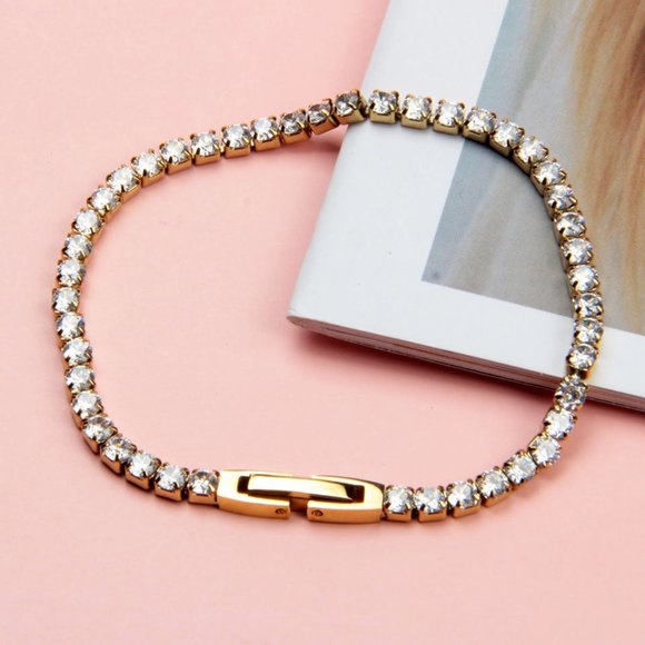 Fashion Jewelry accessories inlaid crystal stainless steel bracelet - Picture 8 of 15